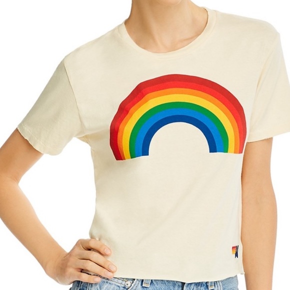 ⭐️Aviator Nation Rainbow t shirt⭐️ - Picture 2 of 7